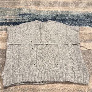 Aerie Soft Gray Knit Sweater.oversized